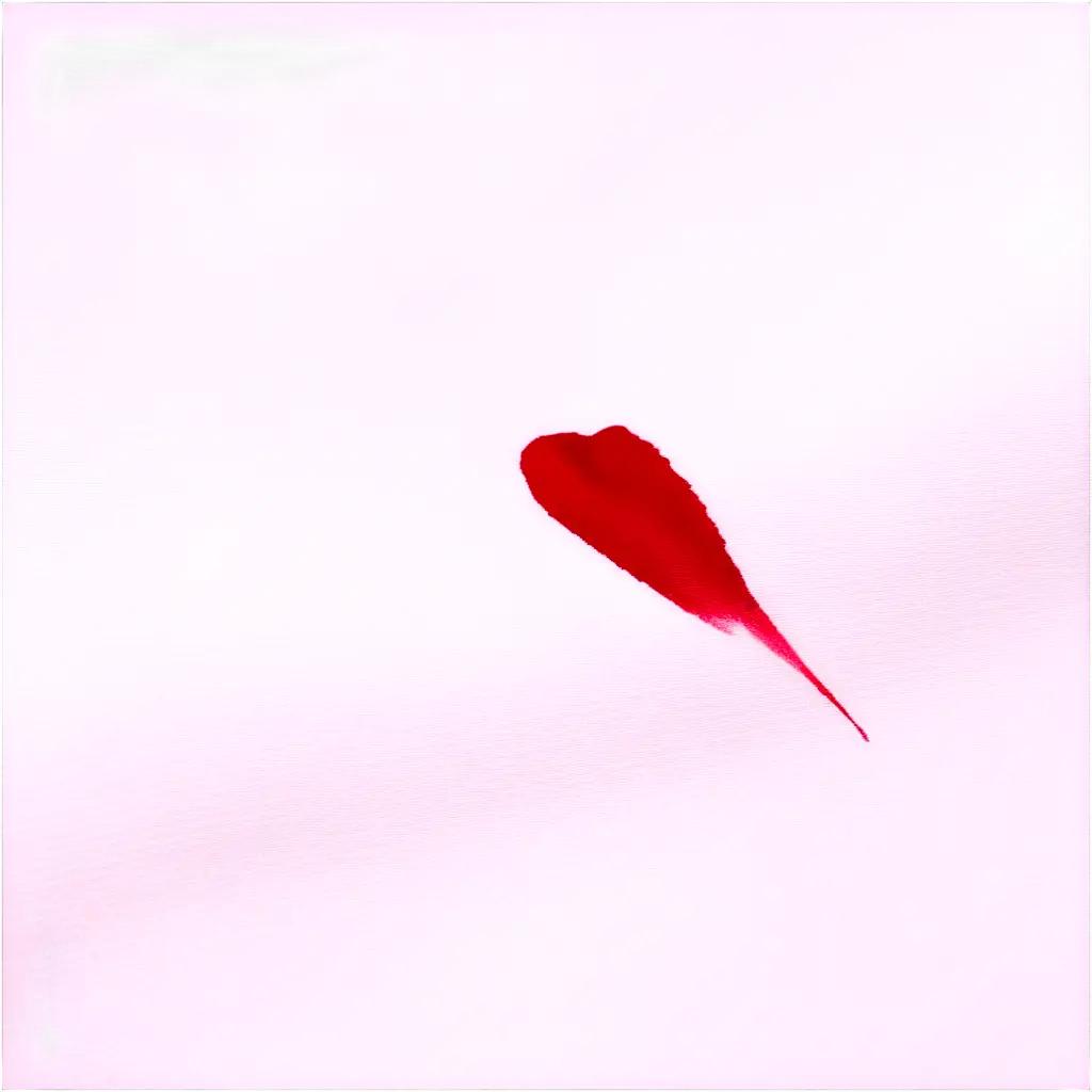 lipstick stain on a pink background