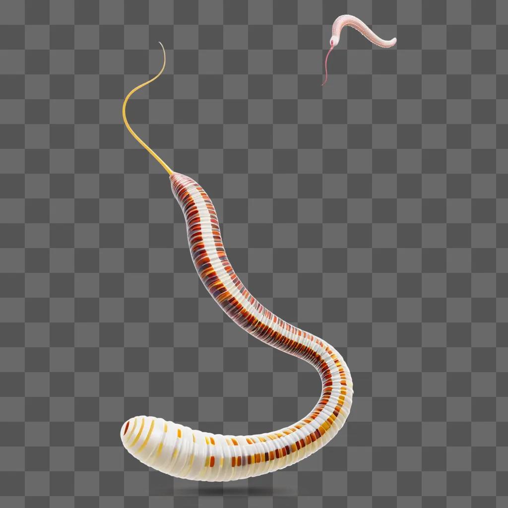 long worm-like object with a light on it