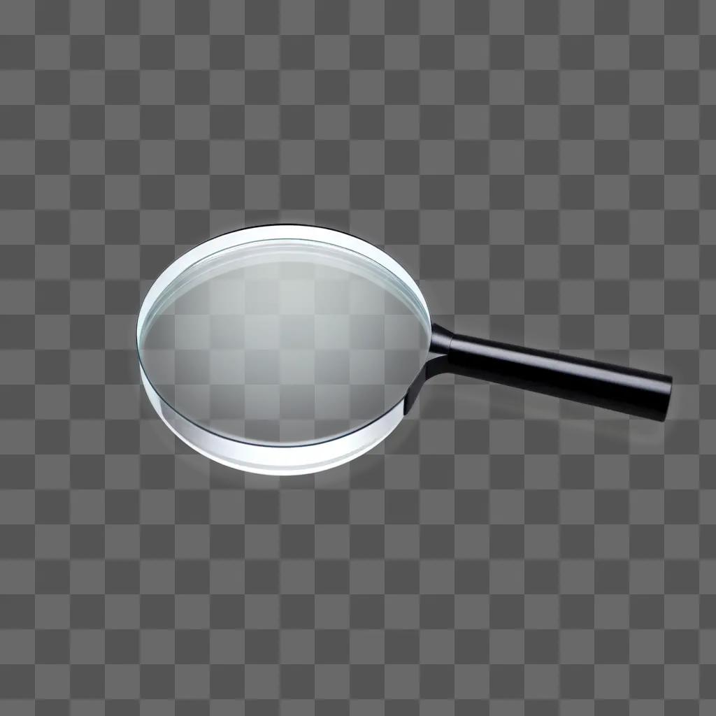 magnifying glass on a white background