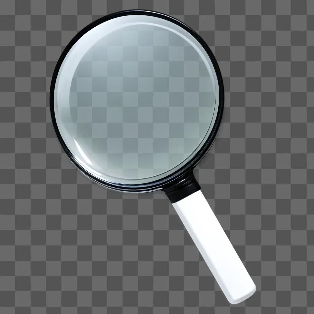 magnifying glass with a transparent handle