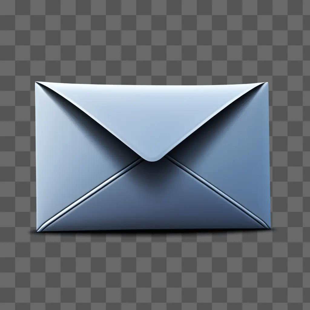 minimalist email icon on a blue background