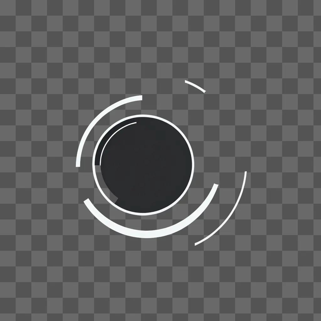 minimalist image of a black circle