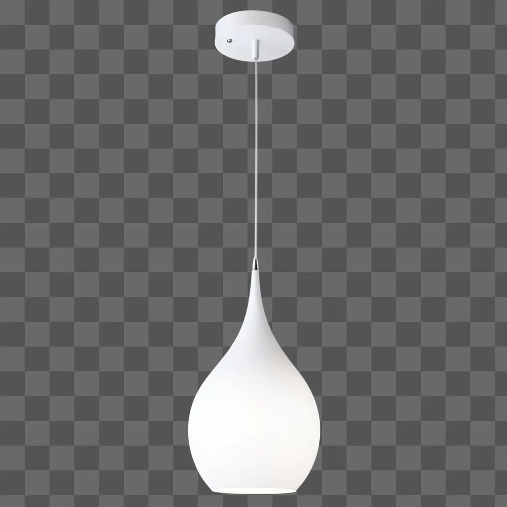 modern light fixture hangs from a ceiling