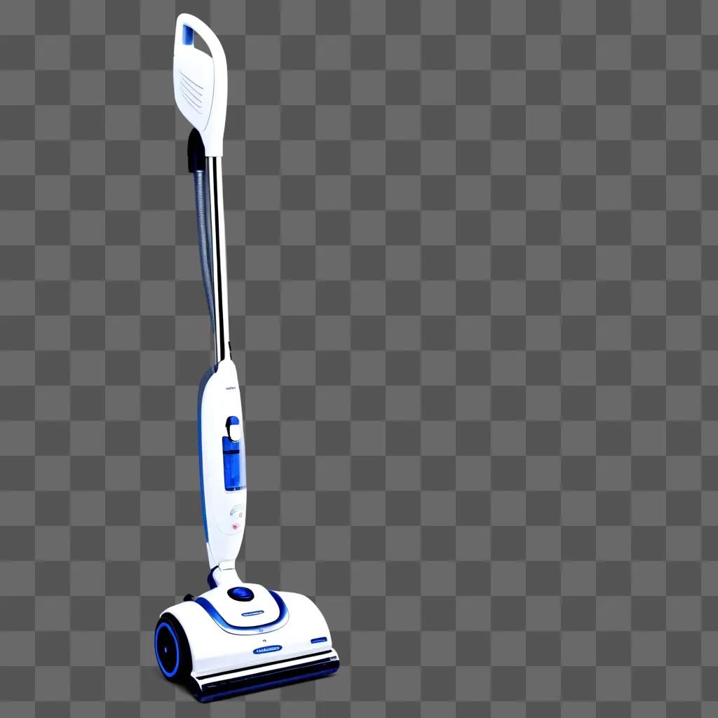 modern vacuum cleaner on a grey background