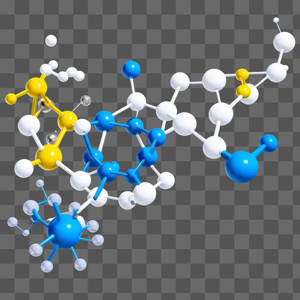 molecular structure of a chemical compound