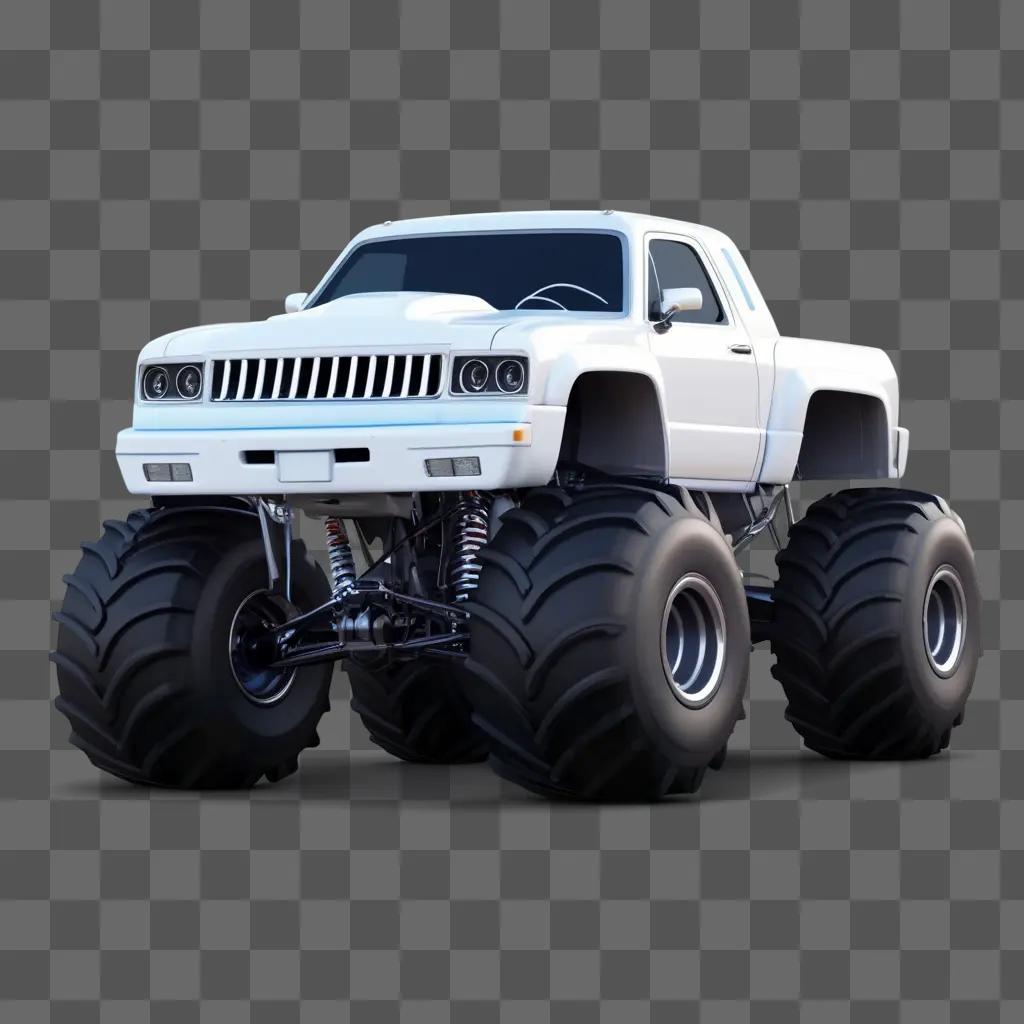 monster truck with large wheels and black tires