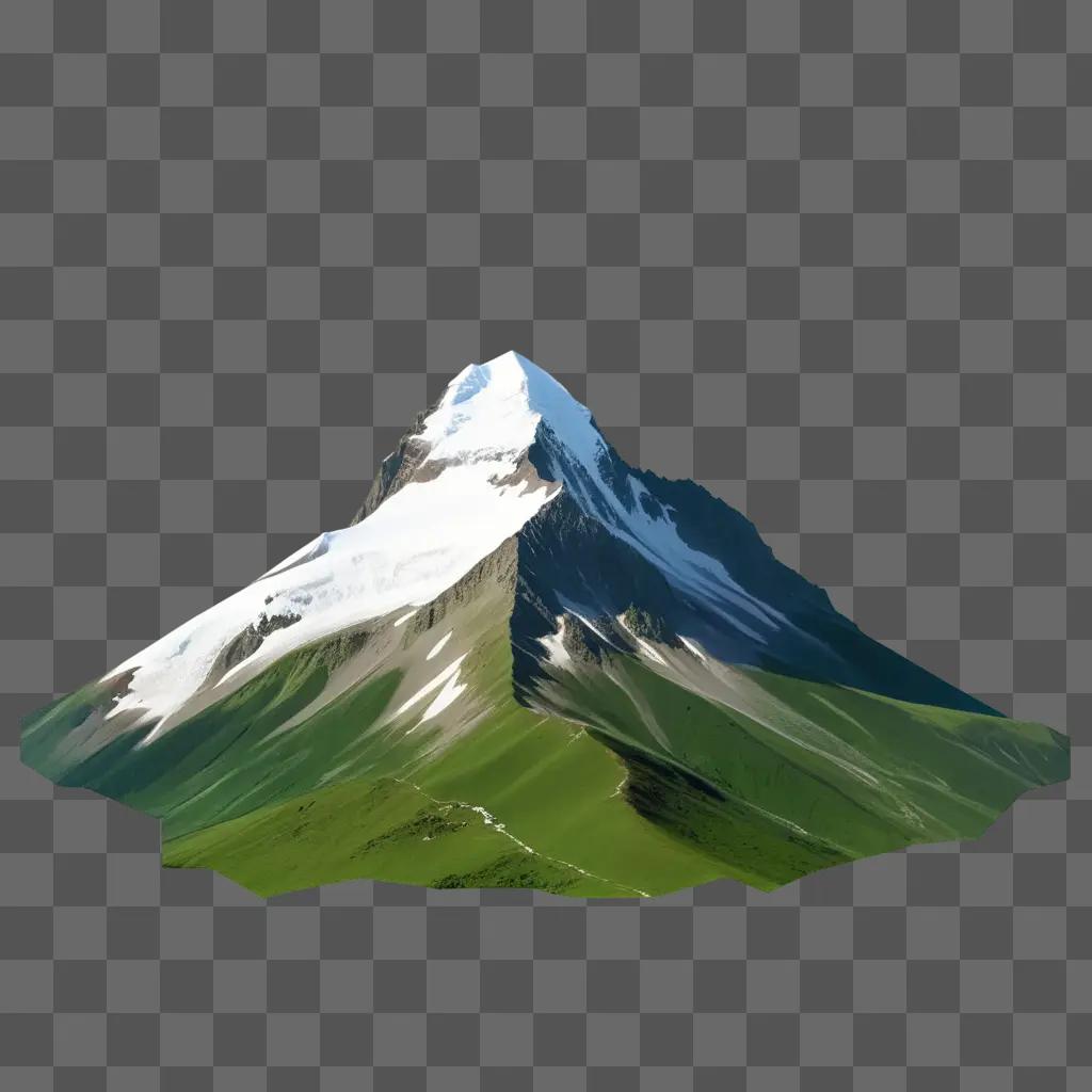 mountain with a transparent top