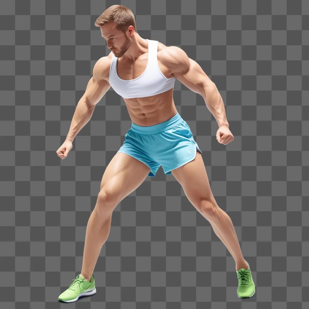 muscular man poses for a picture