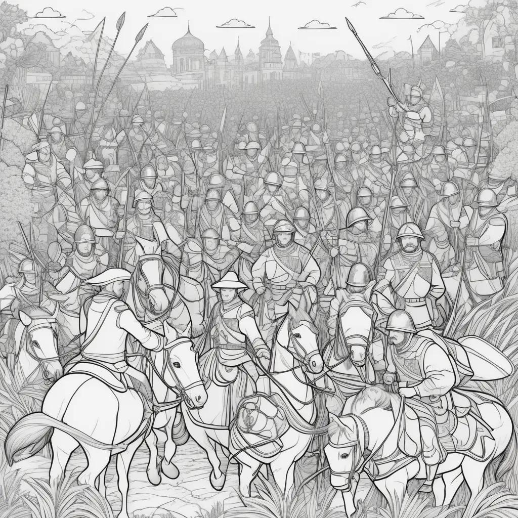 my Coloring Pages: An exciting day in the battlefield