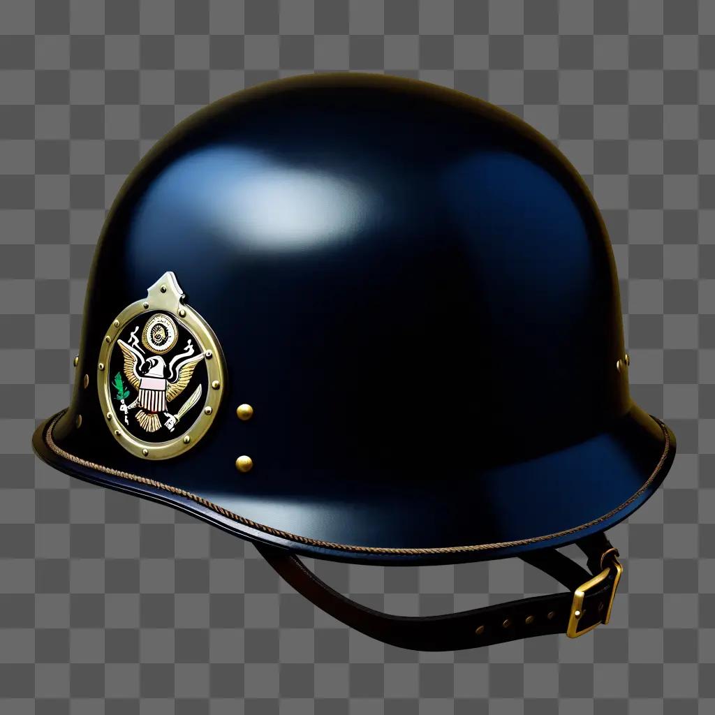 my helmet with eagle and shield insignia