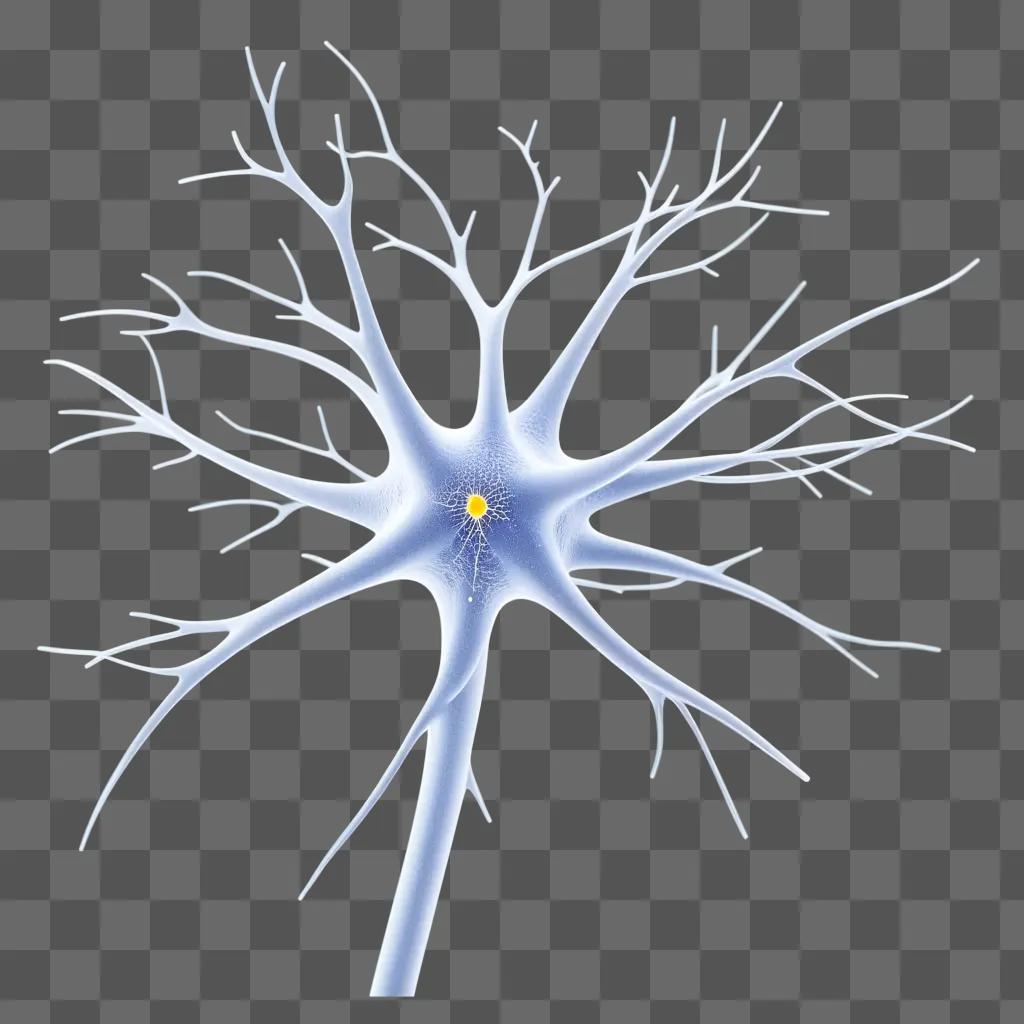 neuron with a glowing central part