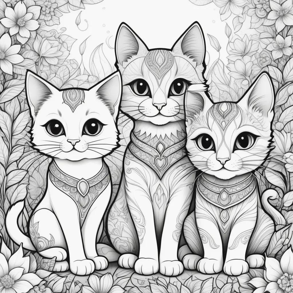 orable Super Kitties Coloring Pages for Adults