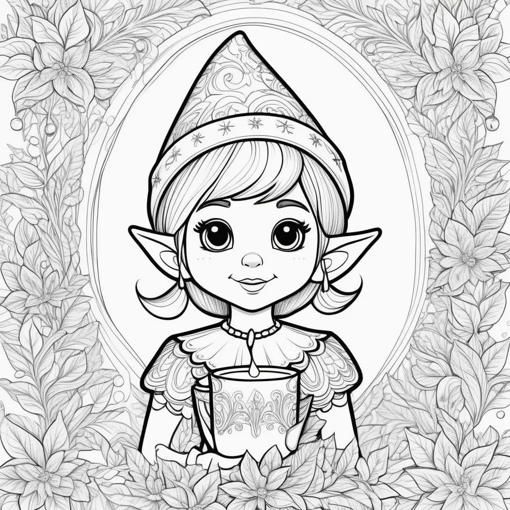 orable elf on the shelf coloring pages for kids