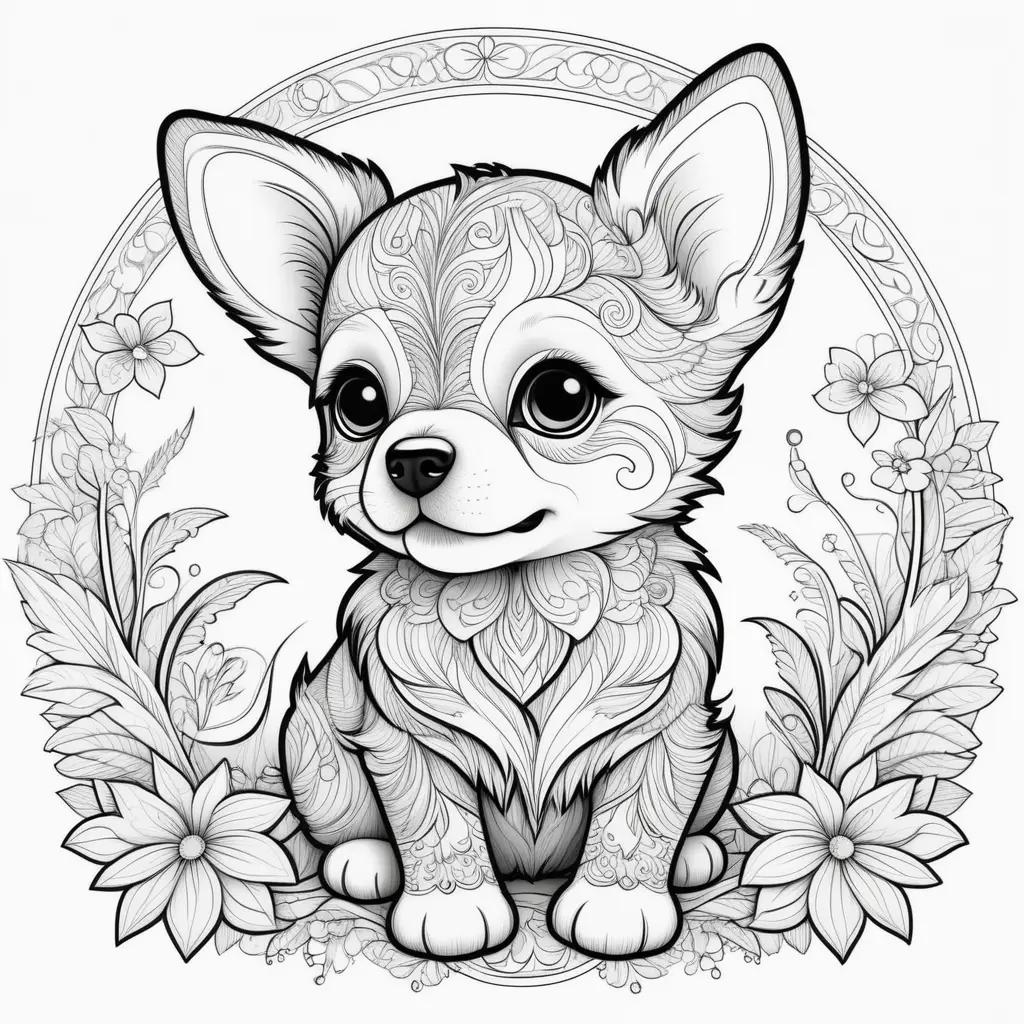 orable puppy coloring pages for kids to color