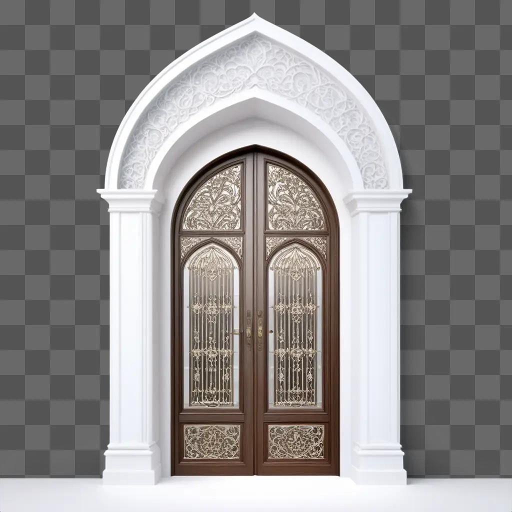 ornate doorway in a modern setting