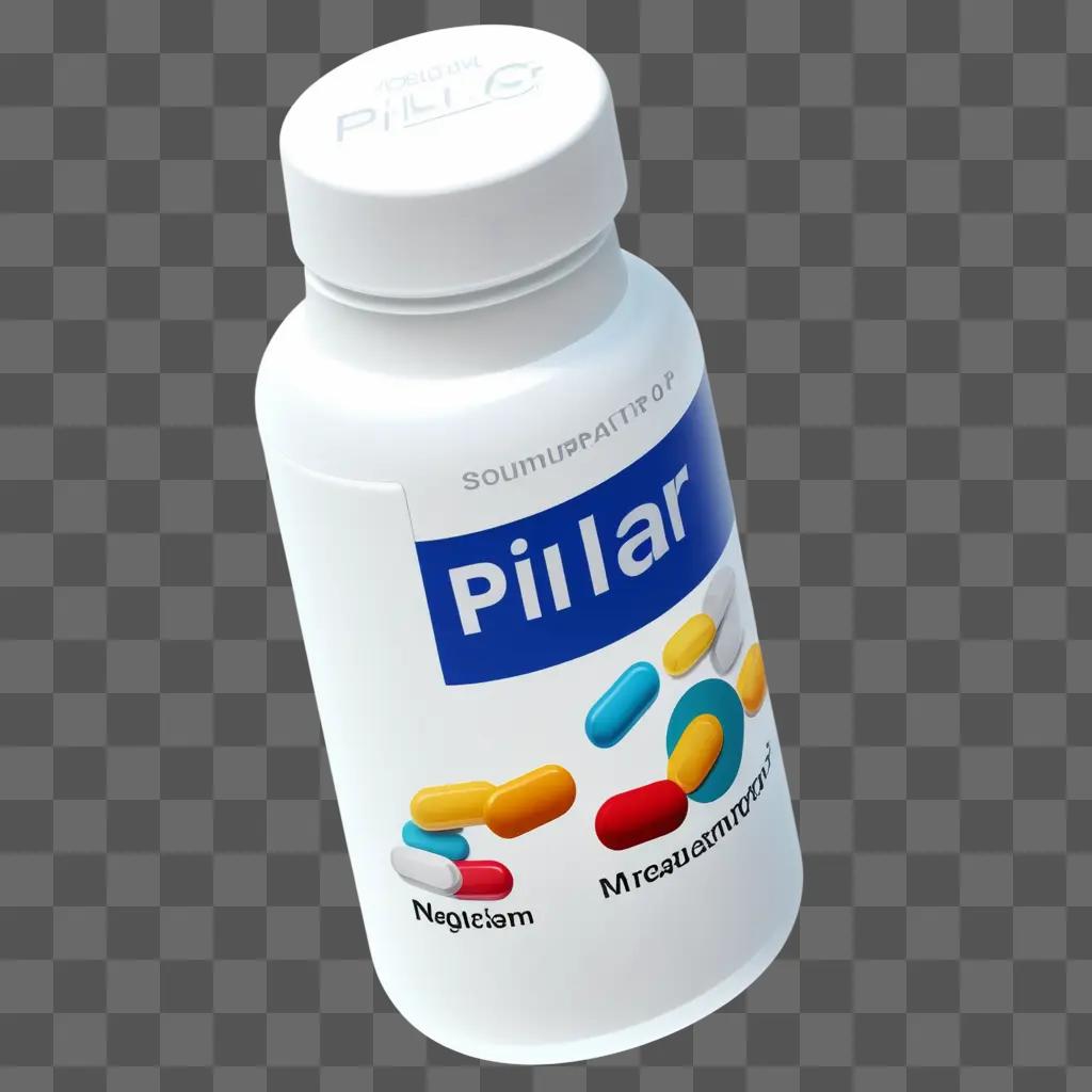 pill bottle is transparent