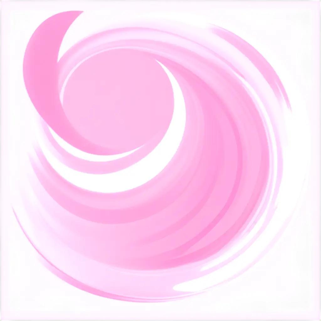 pink aesthetic is captured in a circular swirl of color