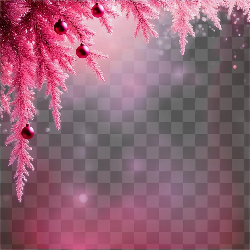 pink christmas background A festive pink background with Christmas decorations