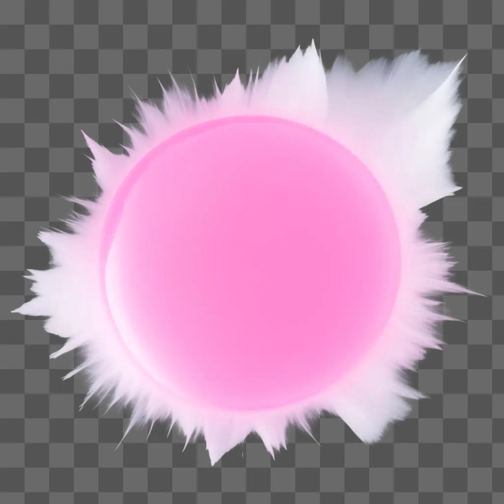 pink circle with a transparent background