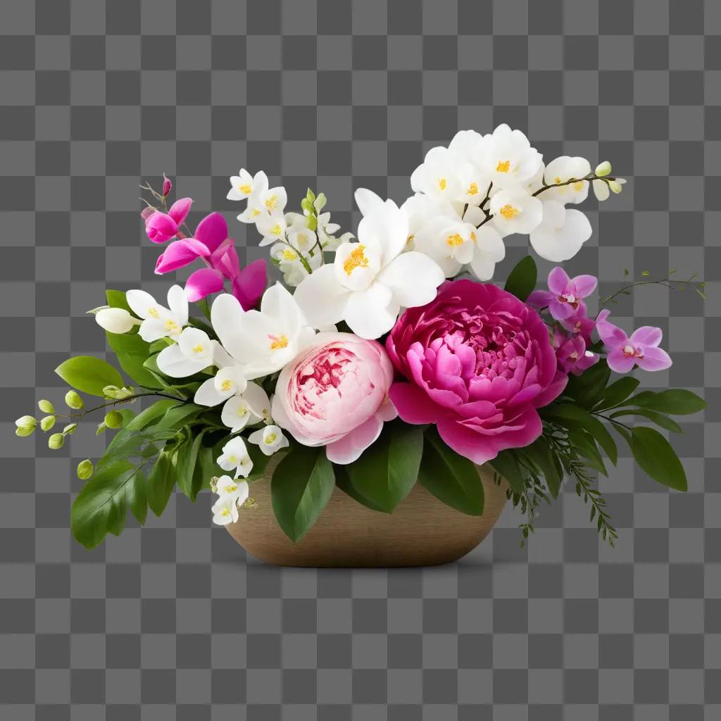 pink flower arrangement in a vase