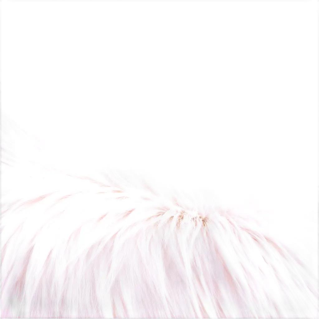 pink fluffy fur texture on a white background