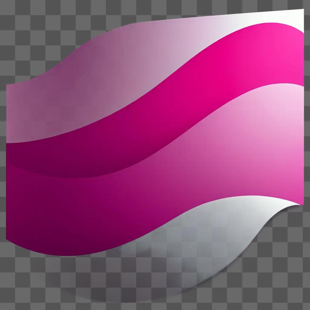 pink image with a wave in it