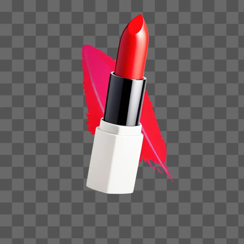 pink lipstick print on a pink background