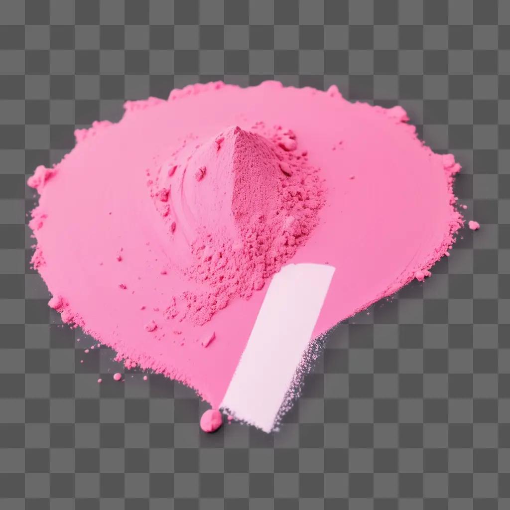 pink powder sits on a pink background