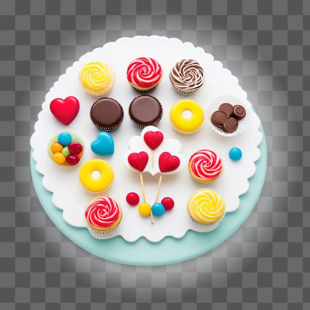 plate of assorted sweet treats on a white plate