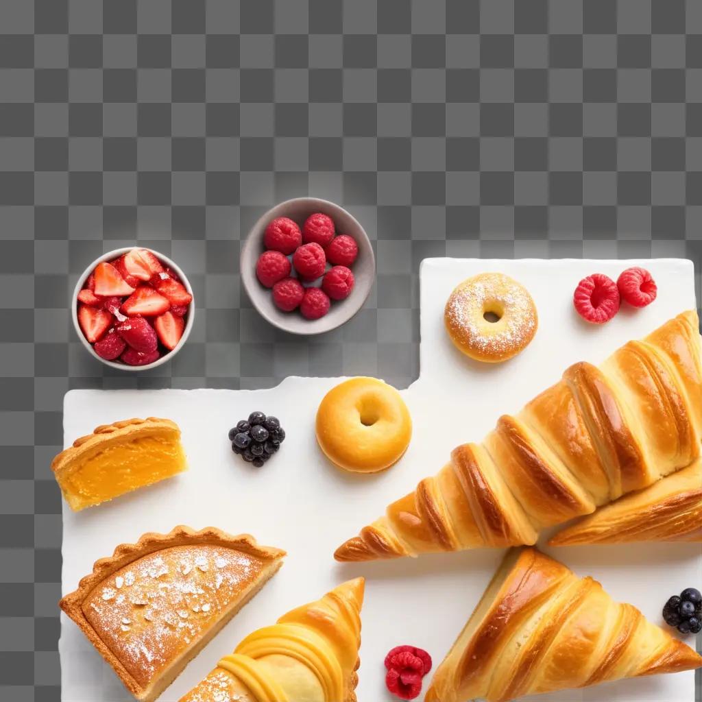 plate of baked goods with various fruits and nuts