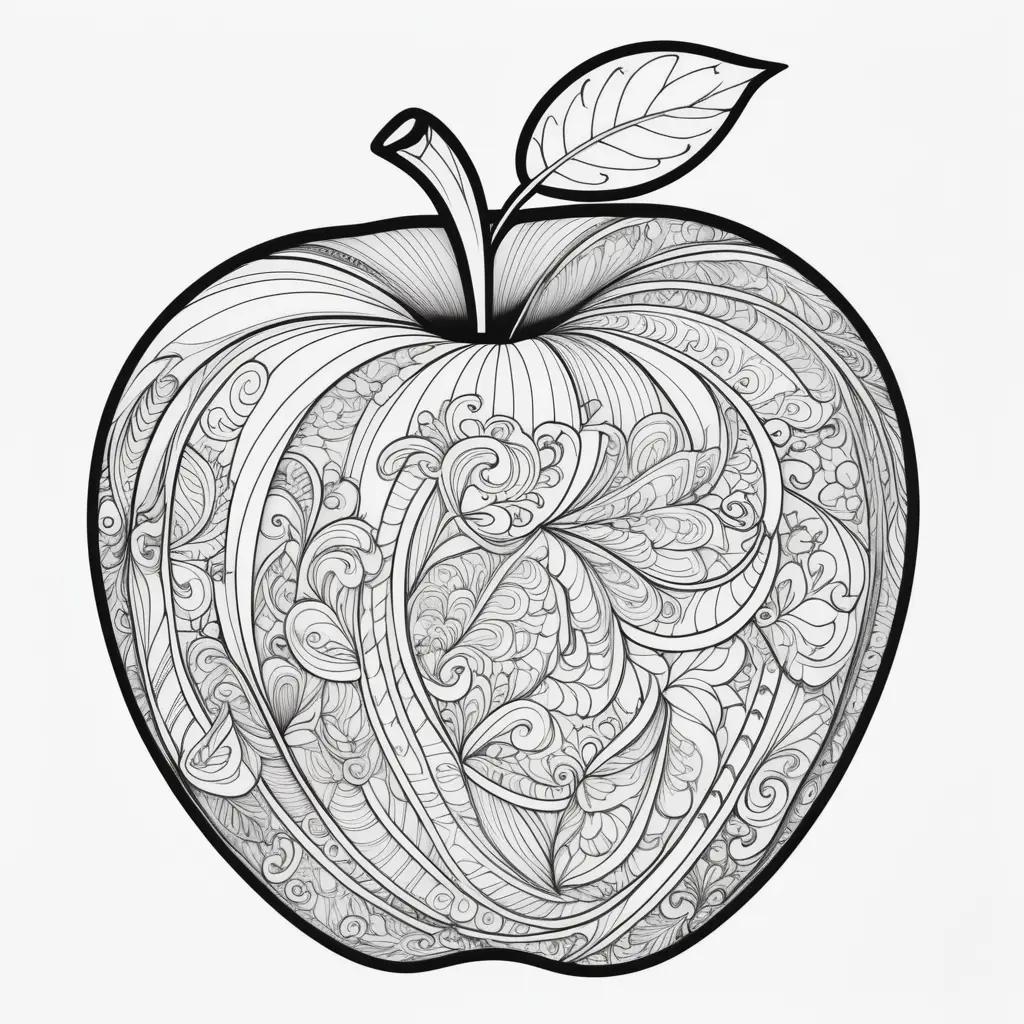 ple Coloring Page は、リンゴの詳細な画像に色を塗ることで創造性と想像力を表現できる、楽しくて魅力的なぬりえアクティビティです