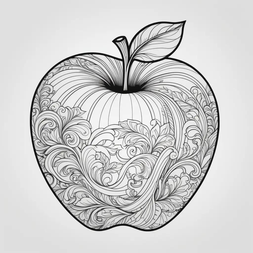 ple Coloring Pages with a unique design