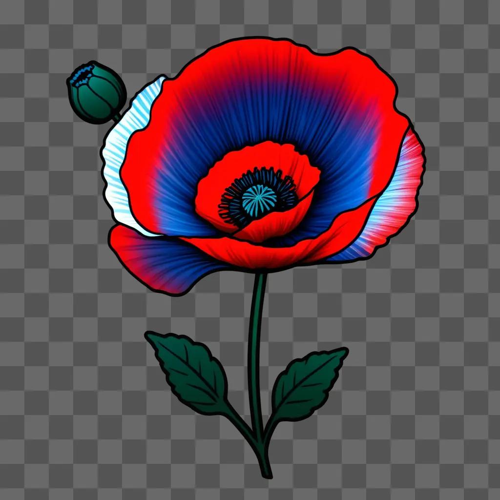 poppy logo with blue, red, and green colors