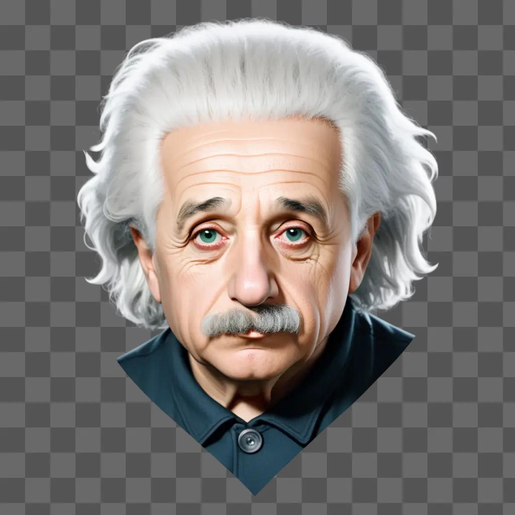portrait of Albert Einstein with a gray beard