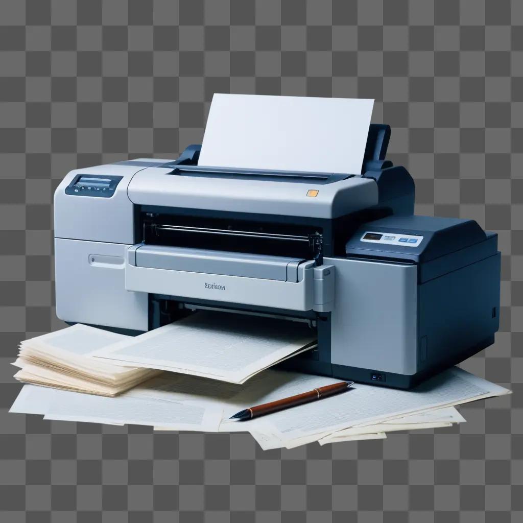 printer is ready to print a document