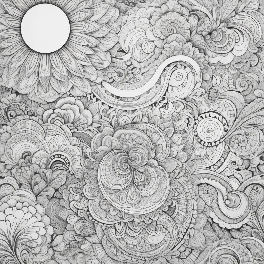 psychedelic art project for adults with intricate patterns and designs