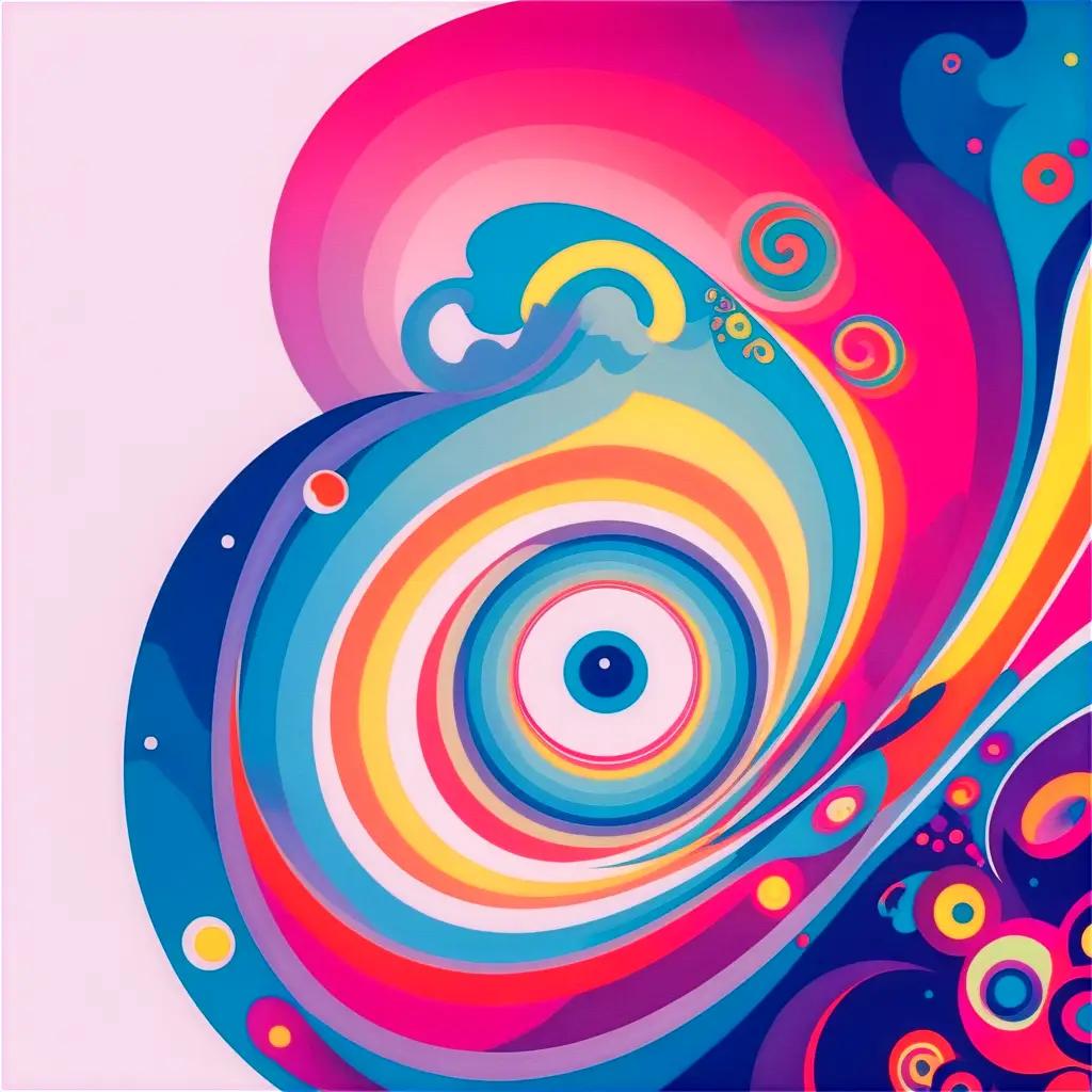 psychedelic artwork with swirls and colors