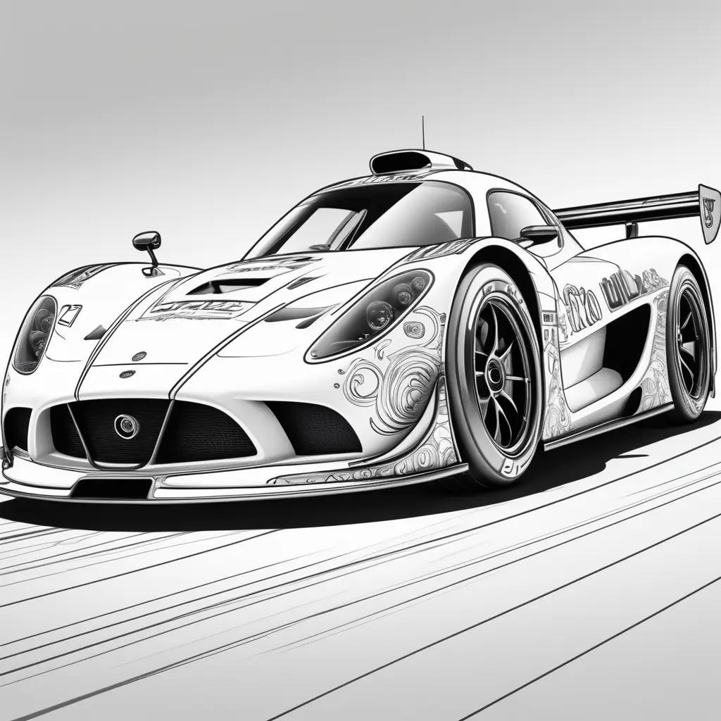 race car coloring page with a number 22 on it