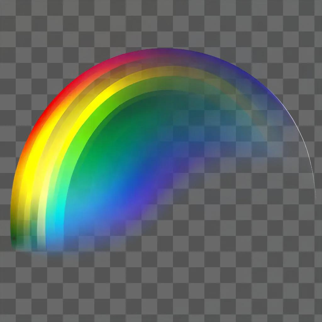 rainbow in a transparent color