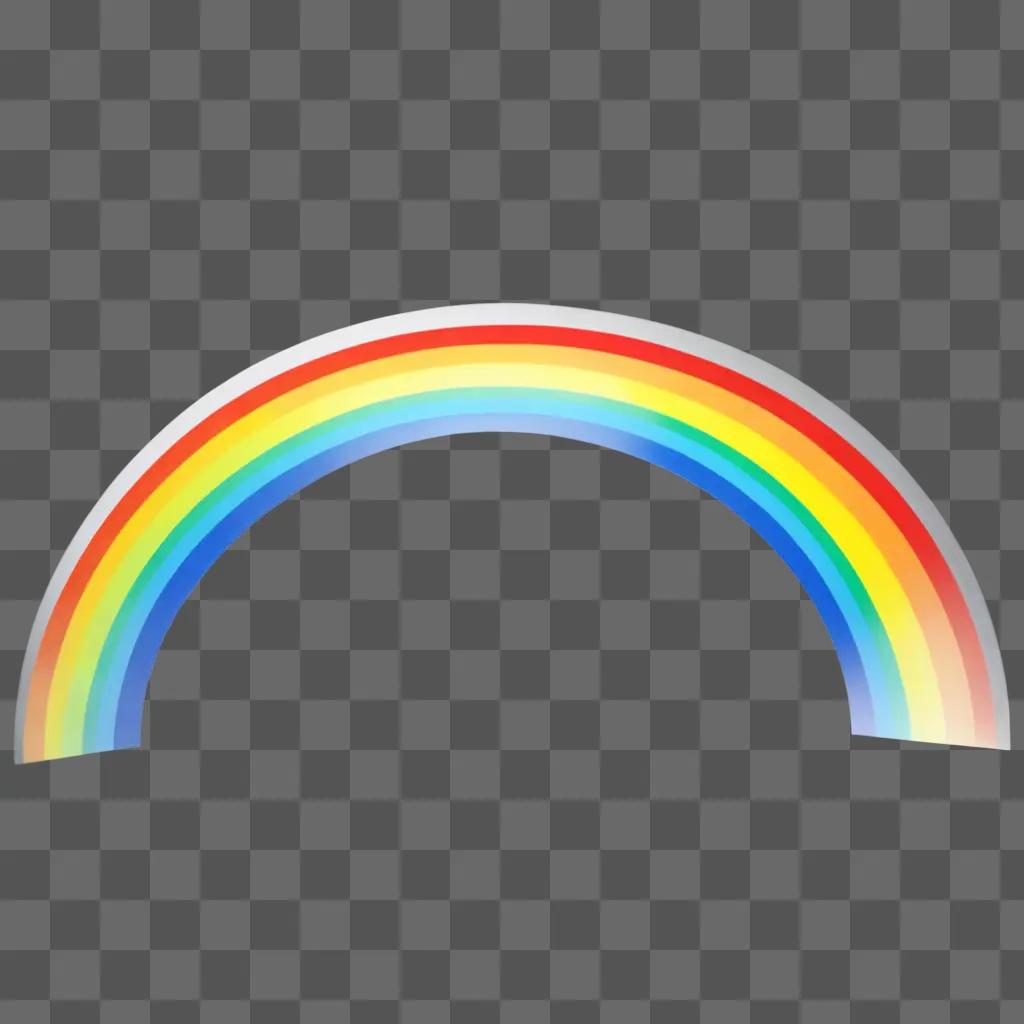 rainbow with a translucent background