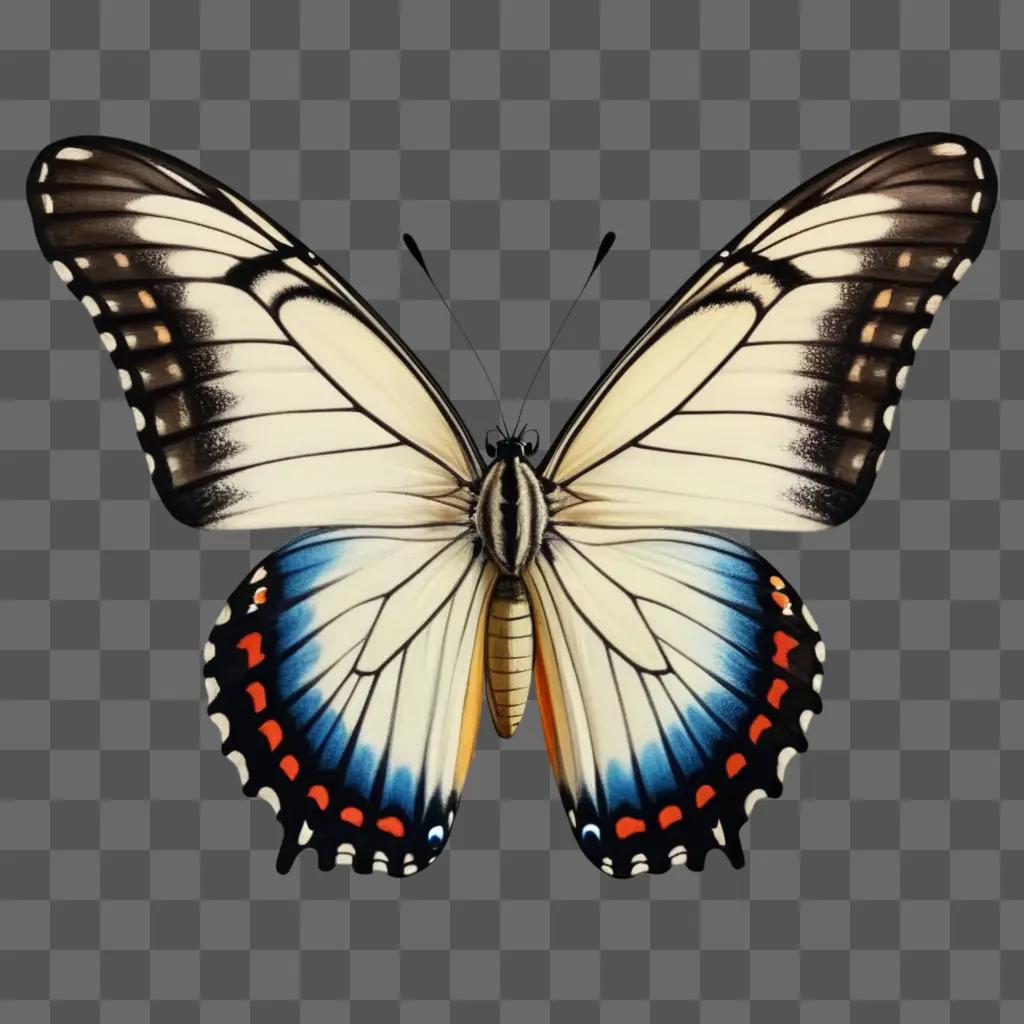 リアルな蝶の絵は、蝶のライフサイクルを魅力的に表現しています