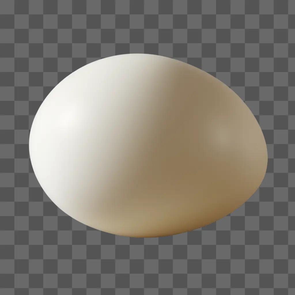 realistic egg drawing against a beige background