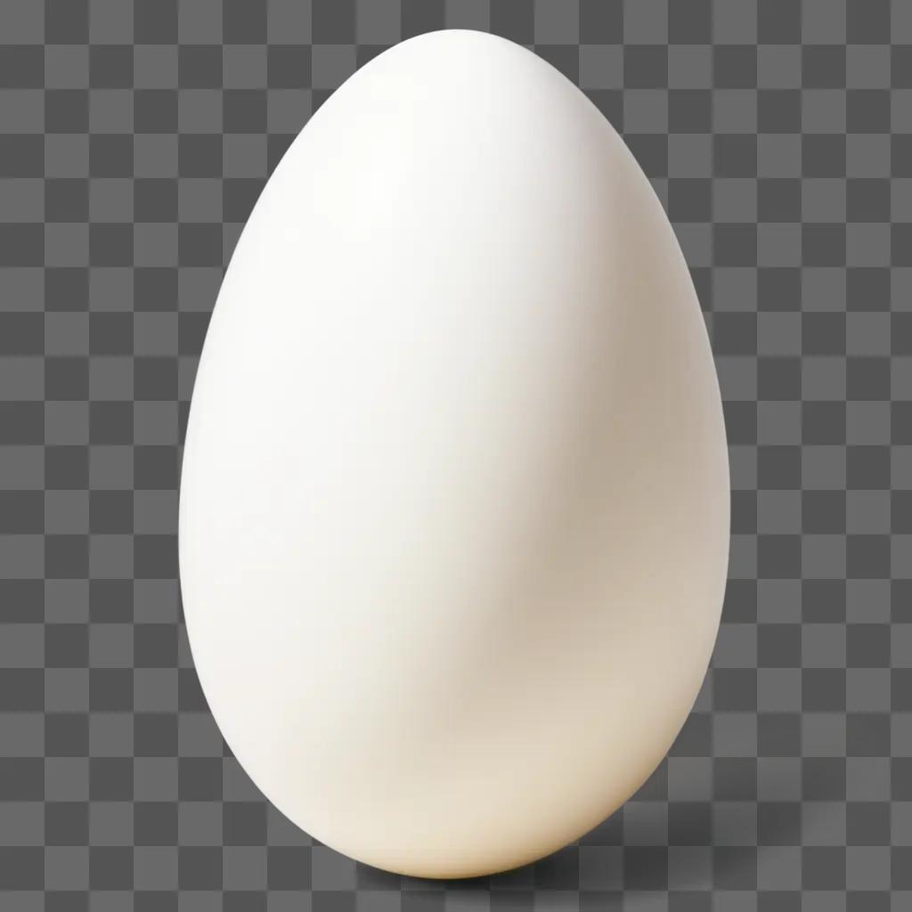 realistic egg drawing in a white background