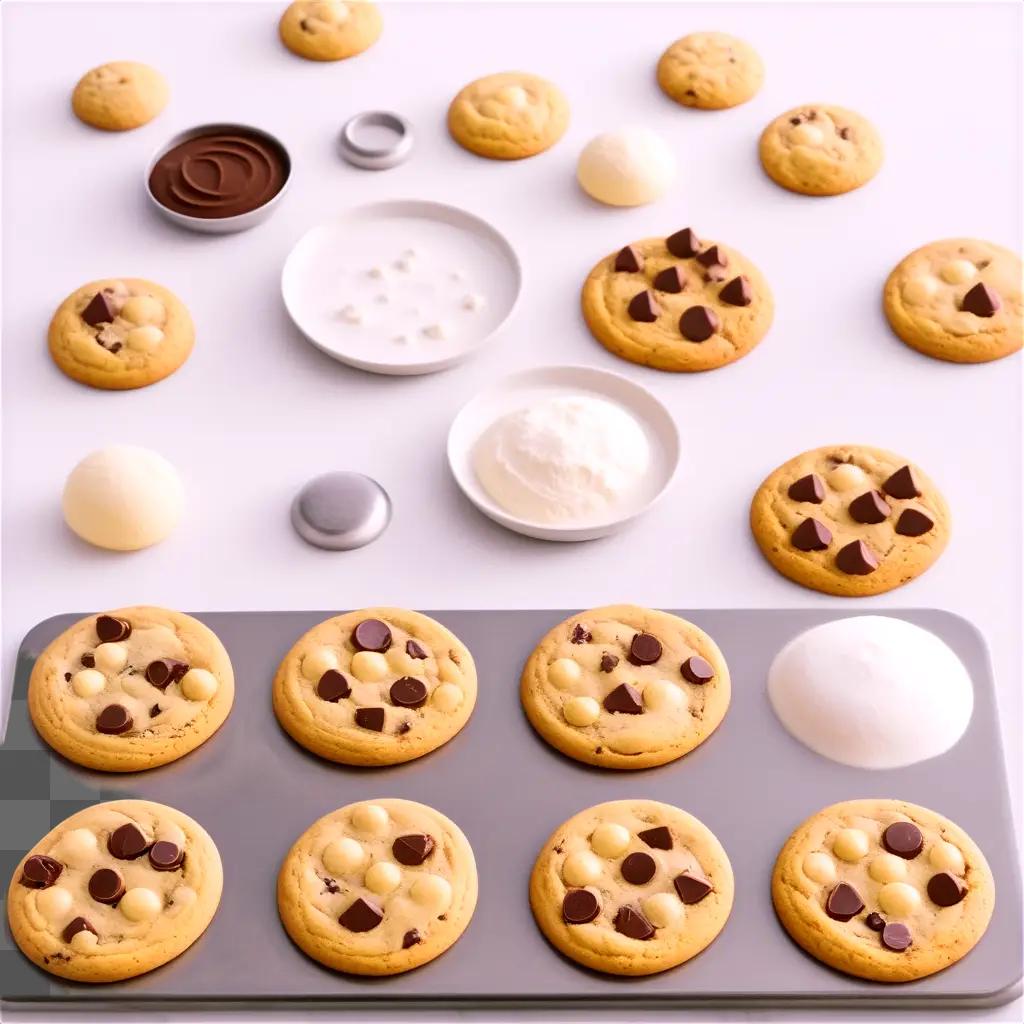 recipe shows cookies and ice cream on a tray