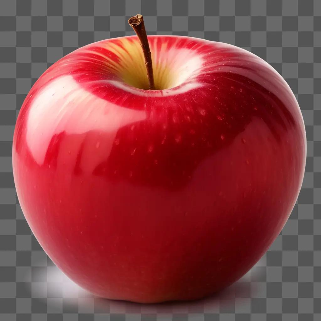 red apple is in a blur effect