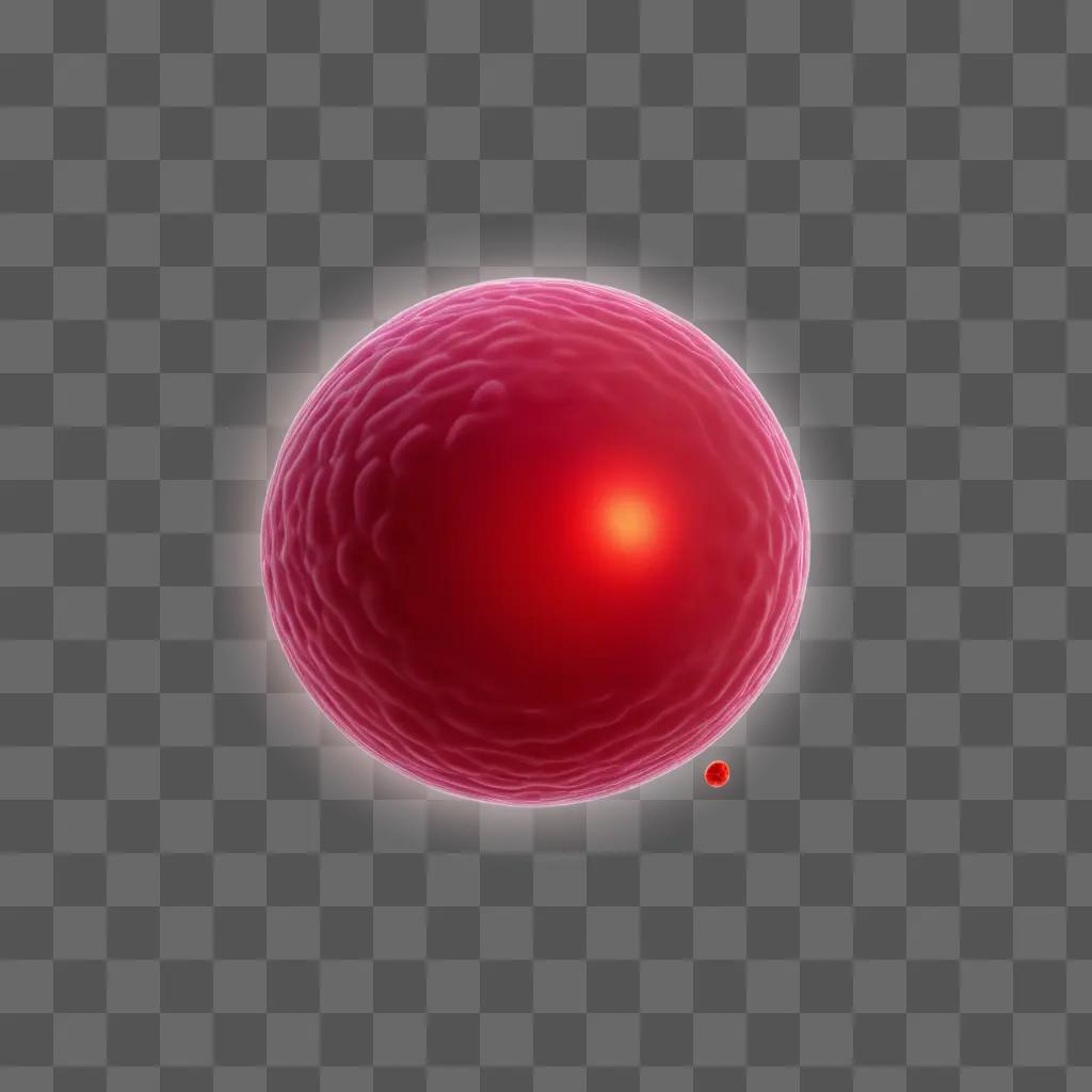 red circle with a red sphere inside