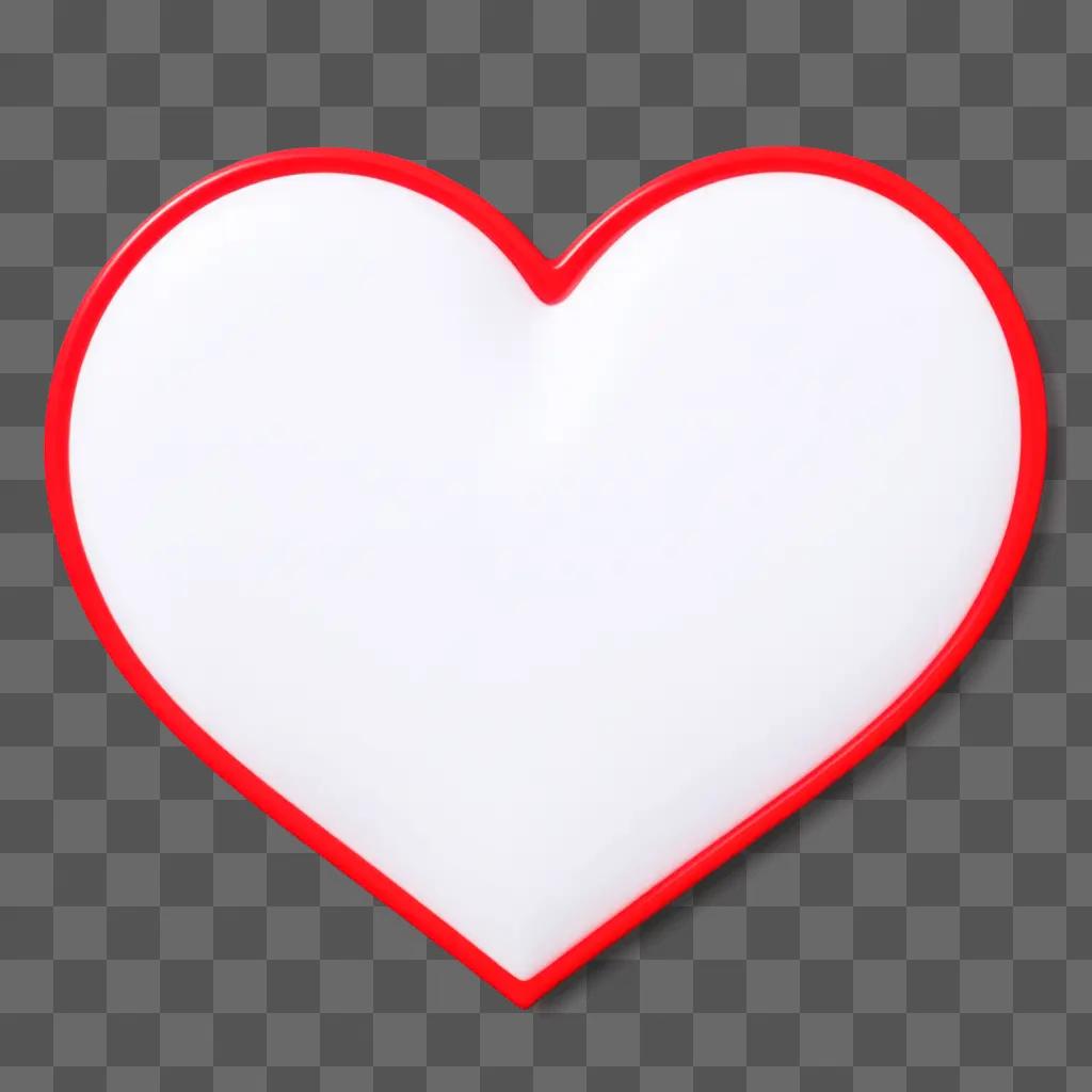 red heart shape on a pink background