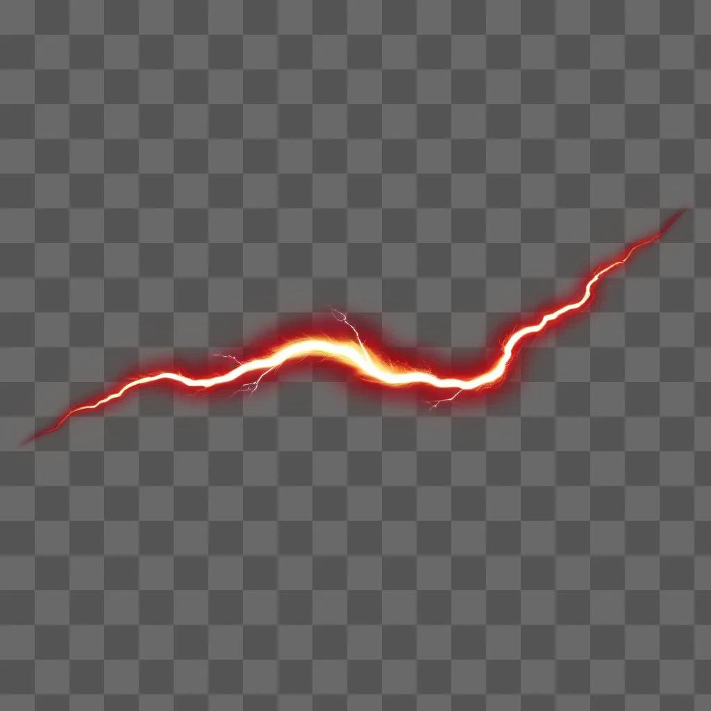 red lightning bolt against a red background