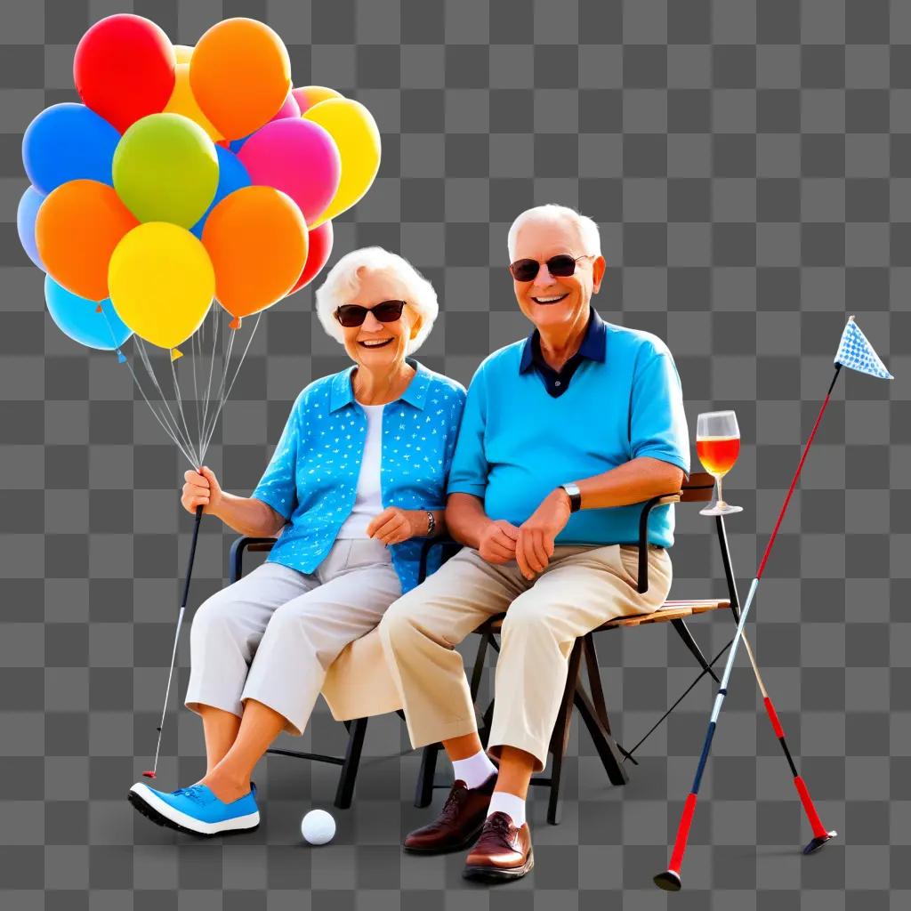 retired couple enjoys a sunny day