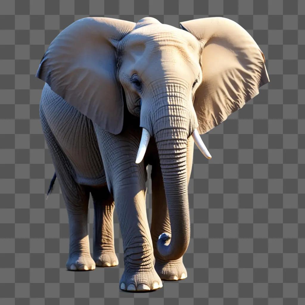 rican elephant walking towards the camera